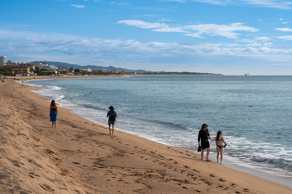 Plage de l'hôtel en Espagne à Santa Susanna